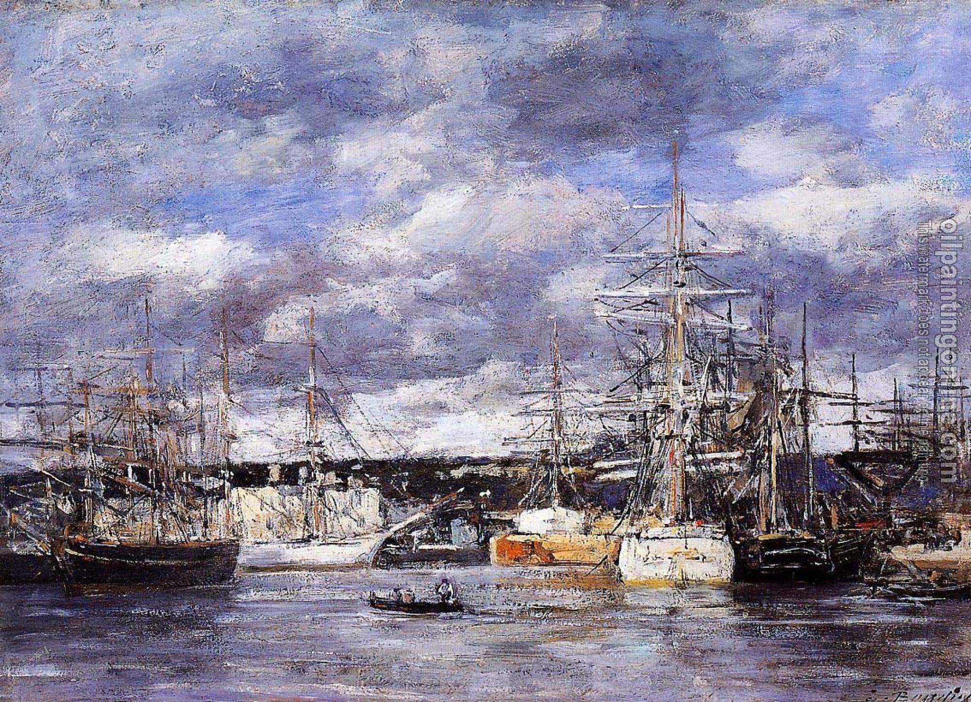 Boudin, Eugene - The Vauban Basin at Le Havre